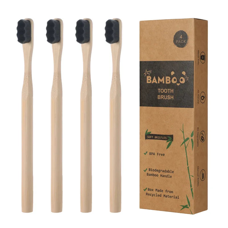 Bamboo Toothbrush 4 pack