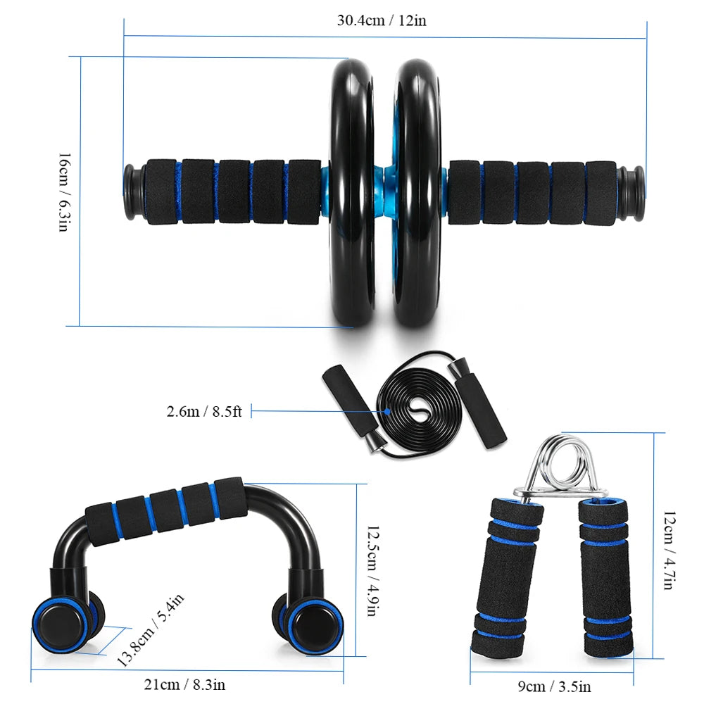 5-in-1 Ab Wheel Roller Kit