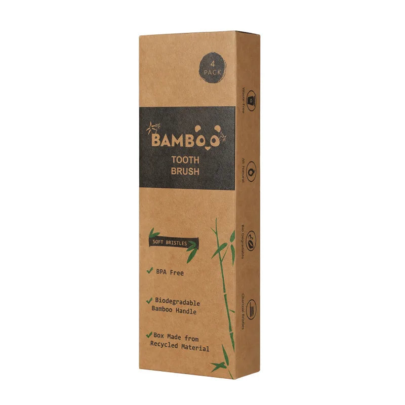 Bamboo Toothbrush 4 pack