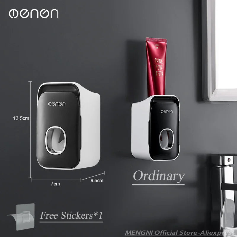 Toothpaste Dispenser Toothbrush Holder